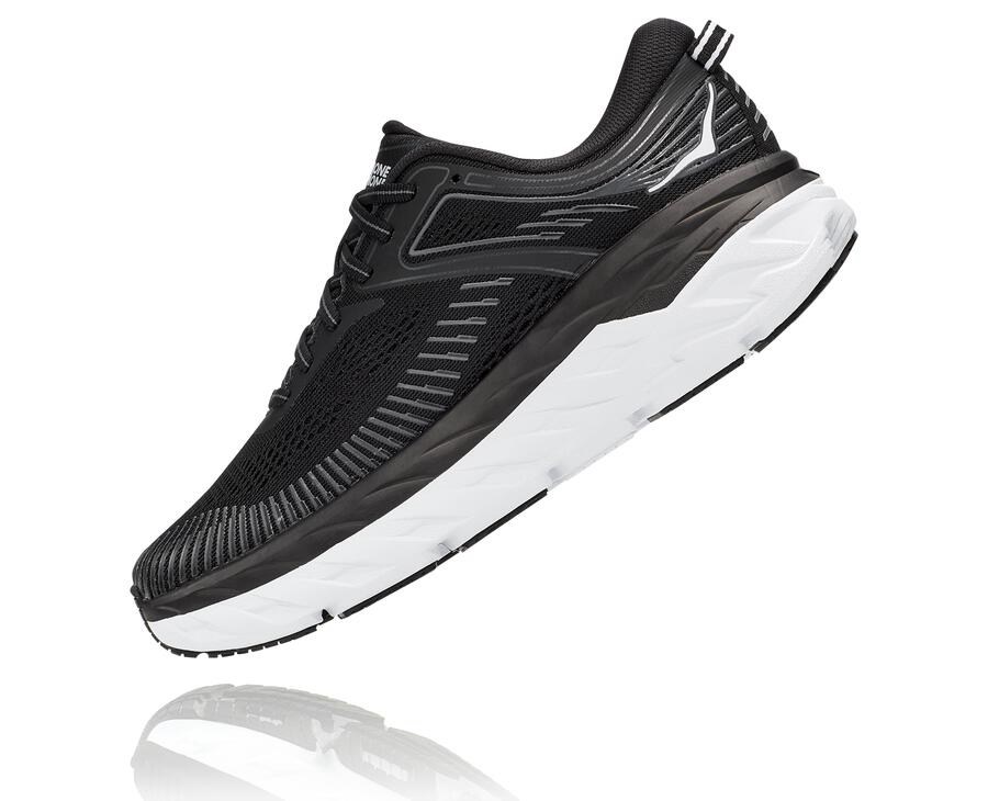 Hoka One One Løbesko Dame - Bondi 7 - Sort/Hvide - 034178BFN